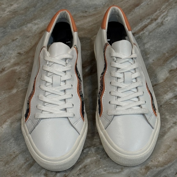 Women’s MADEWELL Sidewalk Paracord Low Top Sneaker- snake embossed leather. Sz 7 - Picture 5 of 10